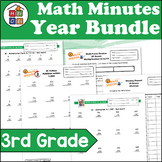 3rd Grade Math Minutes | Full Year Bundle