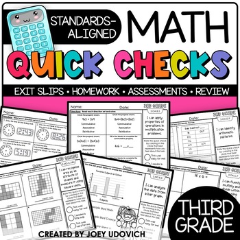 Preview of 3rd Grade Math | Morning Work, Review, Homework, Worksheets