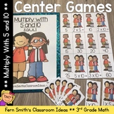 3rd Grade Math Multiply With 5 and 10 Center Games