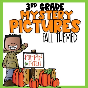 Preview of 3rd Grade Math Mystery Pictures Fall Themed