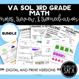 3rd Grade Math Notes, Spiral Review, and Remediation Mega 