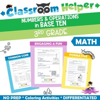 Preview of 3rd Grade Math Numbers and Operations in Base Ten