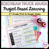 3rd Grade Math PBL Ice Cream Project Based Learning Multip