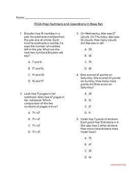 Preview of 3rd Grade Math PSSA Prep BUNDLE