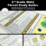 3rd Grade Math Parent Study Guides Bundle- ENTIRE YEAR!