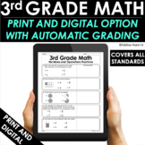 3rd Grade Math Practice and Review - Automatic Grading - T