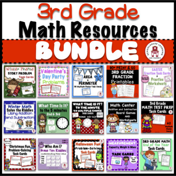 Preview of 3rd. Grade Math Resources - BUNDLE