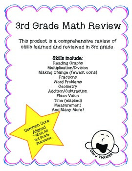 Preview of 3rd Grade Math Review