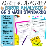 3rd Grade Math Review Packets Worksheets Test Prep End of 
