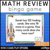 3rd Grade Math Spiral Review Bingo Game | End of Year Test