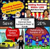 3rd Grade Math Review Board Games - Rounding Numbers, Addi