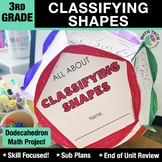 3rd Grade Math Review Craft - Classifying Shapes a Dodecah