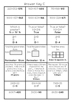 3rd Grade Math Review Game by Teacher-Created | TPT