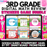 3rd Grade Math Review Game Bundle | Smartboard Google Slid