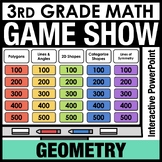 3rd Grade Math Review Game Show PowerPoint - Geometry Test