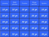 3rd Grade Math Review Jeopardy Game Powerpoint