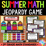 3rd Grade Fun End of the Year Math Review Activity Jeopard