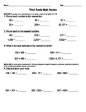 3rd Grade Math Review - Number and Operations in Base Ten 