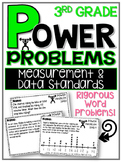 3rd Grade Word Problems Math Spiral Review Measurement & Data DISTANCE LEARNING