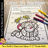 3rd Grade Math Round to the Nearest Ten or Hundred Color B