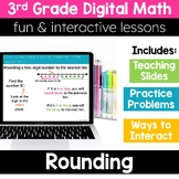 3rd Grade Math Rounding 3.NBT.1 Digital Math Activities Di
