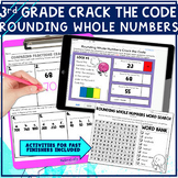 3rd Grade Math Rounding Whole Numbers Crack the Code Digital Activity