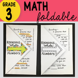 3rd Grade Math Rounding Whole Numbers Foldable