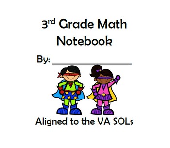 Preview of 3rd Grade Math SOL Bundle UPDATED to 2016 Math SOLs