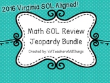 3rd Grade Math 2016 SOL Review Jeopardy 1 & 2 Bundle