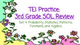 3rd Grade Math SOL TEI Task Cards: Probability, Statistics, Patterns, Functions