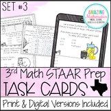 3rd Grade Math STAAR Review & Prep Set #3 - Task Cards - P