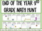 3rd Grade Math Review Scavenger Hunt: Polygons, Area, Roun