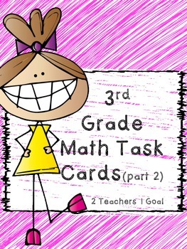 Preview of 3rd Grade Math Review Task Cards (Part 2)