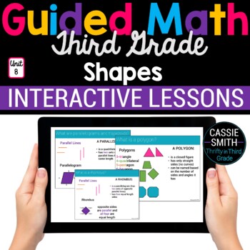 Preview of 3rd Grade Math Shapes and Attributes 3.G.1 Geometry Digital Math Activities