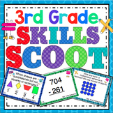 3rd Grade Math Skills Scoot Bundle