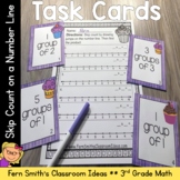3rd Grade Math Skip Count on a Number Line Task Cards