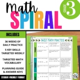 3rd Grade Math Spiral Review Activities: Worksheets for Pr