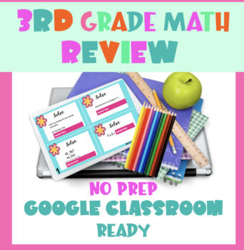 Preview of 3rd Grade Math Spiral Review | 4 Weeks | Digital Resource