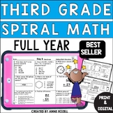 3rd Grade Math Spiral Review | Math Morning Work Spiral Re