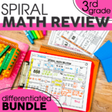 3rd Grade Math Spiral Review | Math Morning Work | Math Worksheets