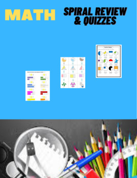 Preview of 3rd-Grade-Math-Spiral-Review-Morningwork,spiral homework,or warm Ups bundle