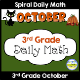 3rd Grade Daily Math Spiral Review OCTOBER Morning Work or