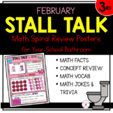 3rd Grade Math Spiral Review Posters- February Stall Talk