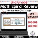 3rd Grade Math Spiral Review | Digital