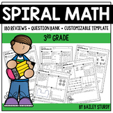3rd Grade Math Spiral Reviews and Question Bank