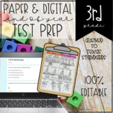 3rd Grade Math STAAR Test Prep Printable and Digital