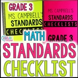 Florida BEST Standards Math - 3rd Grade Standards Checklist