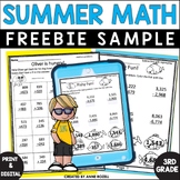 3rd Grade Math Summer Review FREE Sample