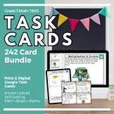 3rd Grade Math TEKS-STAAR Task Cards Bundle - Digital Goog