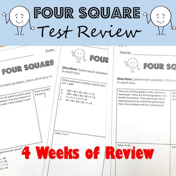 Preview of 3rd Grade Math TEST PREP Daily Review Distance Learning